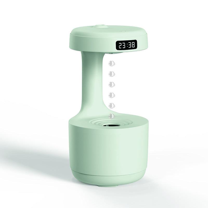 Quiet cool mist humidifier on a bedside table