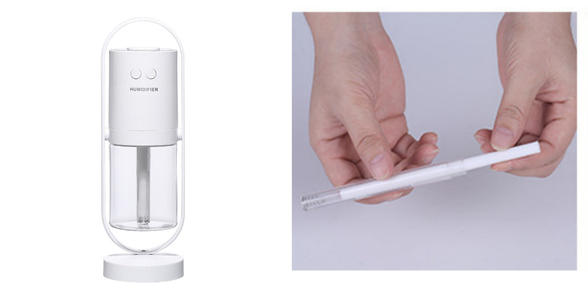 Small desktop humidifier with soft LED projection