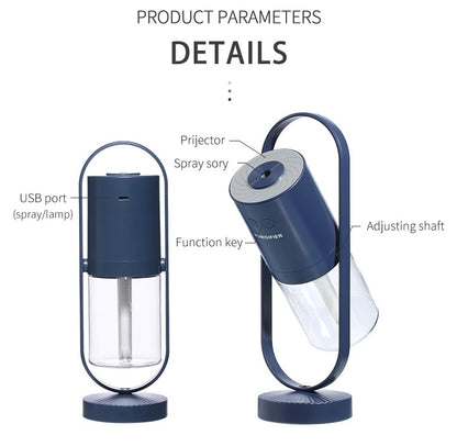 USB humidifier providing cool mist for indoor comfort
