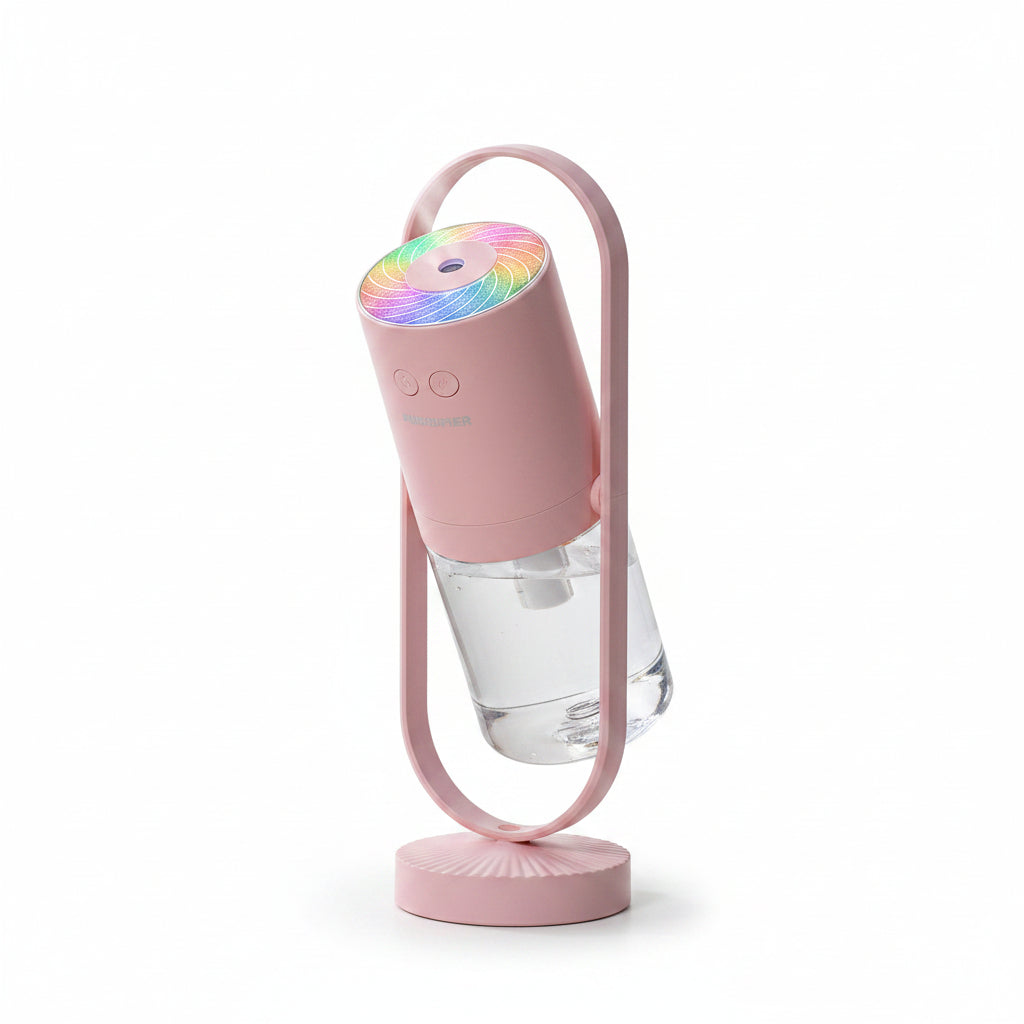Portable ultrasonic humidifier for bedroom use