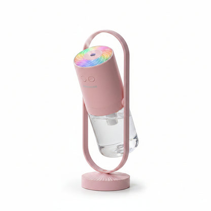 Portable ultrasonic humidifier for bedroom use