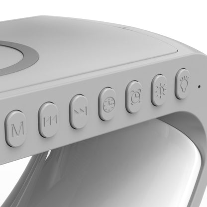 Multifunctional LED bedside lamp with ambient lighting