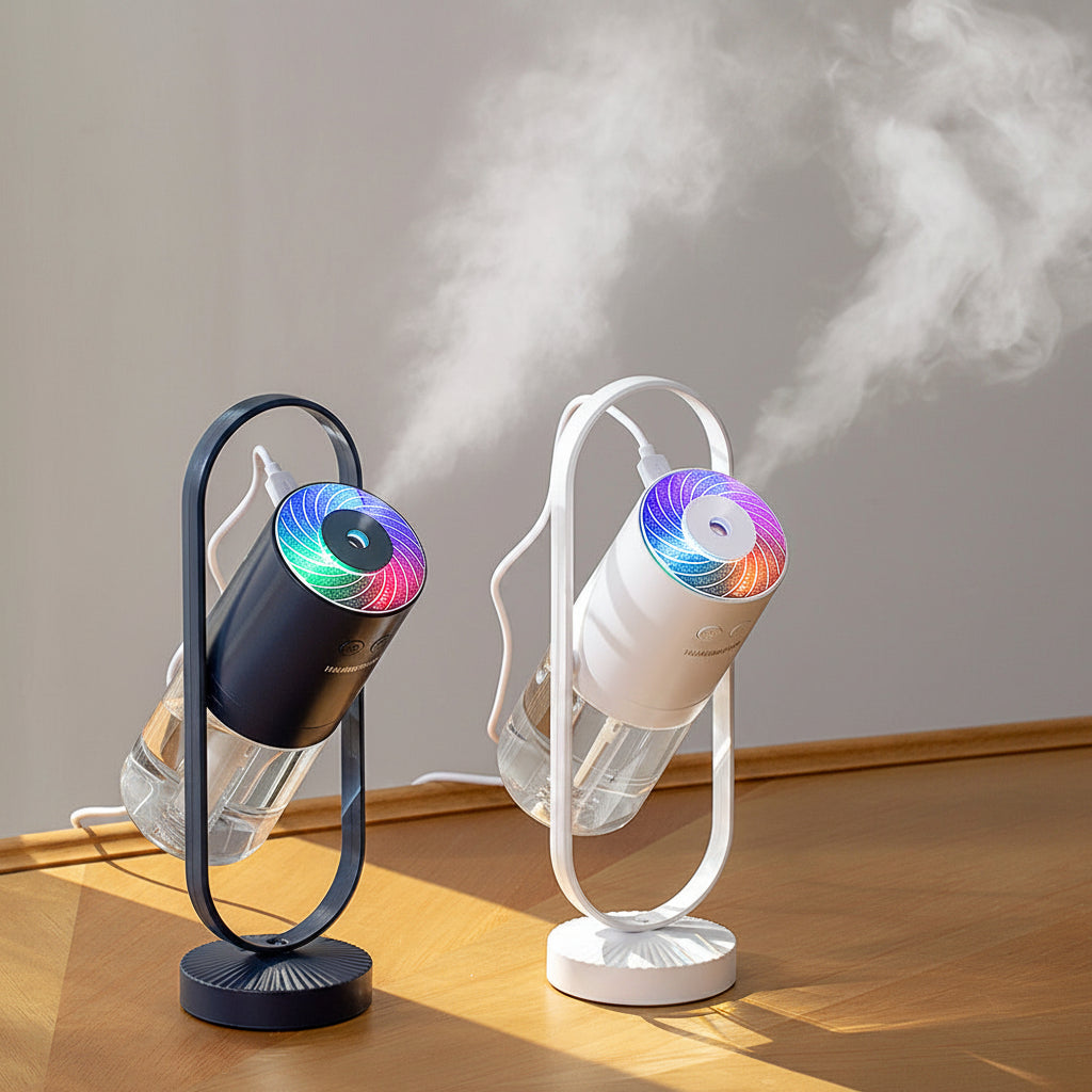 USB cool mist humidifier with projection night light