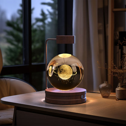 Decorative USB-powered crystal LED night light